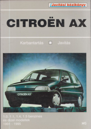 Javítási kézikönyv: Citroen Ax 1991-1995