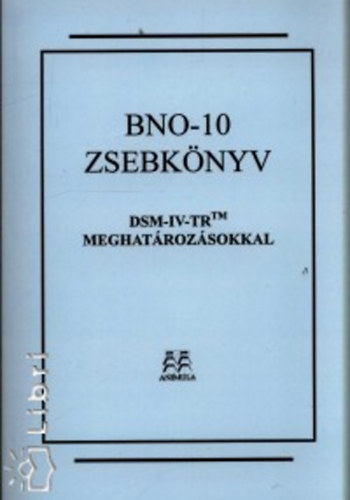 BNO-10 zsebk�nyv DSM-IV-TR meghat�roz�sokkal