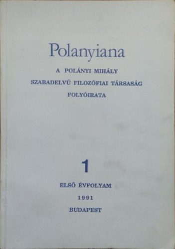 Feh�r M�rta  (f�szerk.) - Polanyiana, 1991/1.