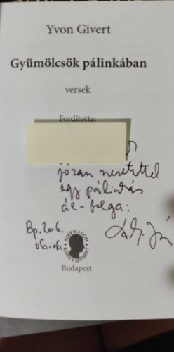 Yvon Givert - Gy�m�lcs�k p�link�ban