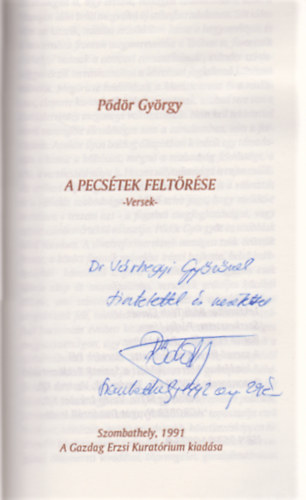 P�d�r Gy�rgy - A pecs�tek felt�r�se (Dedik�lt)