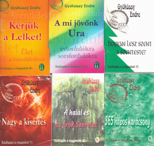 Gyökössy Endre - 6 db a Kézfogás a magasból sorozatból: 17., 24., 29., 50., 62., 71. számok