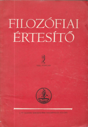 Filozófiai értesítő 2. (1956. február)
