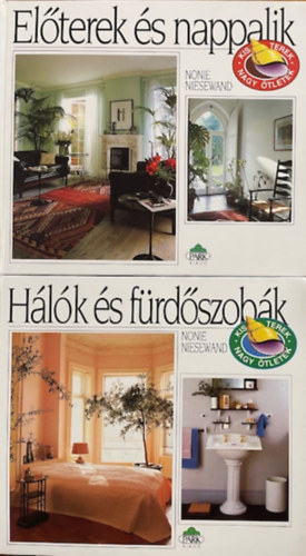 Kis terek, nagy �tletek k�nyvek I-II.  - El�terek �s nappalik + H�l�k �s f�rd�szob�k