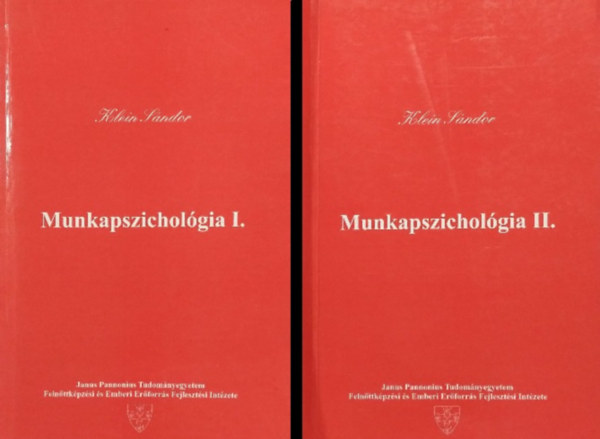 Klein Sndor - Munkapszicholgia I-II.