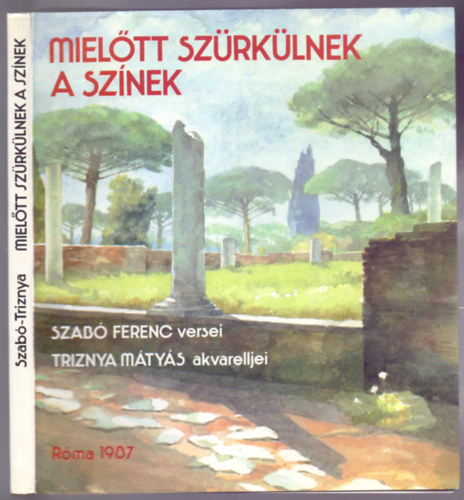 Szabó Ferenc S.J. - Triznya Mátyás - Mielőtt szürkülnek a színek (Szabó Ferenc versei, Triznya Mátyás akvarelljei)