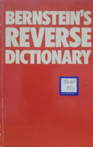 Jane Wagner Theodore M. Bernstein - Bernstein's Reverse Dictionary