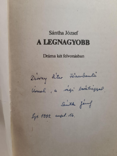 Sntha Jzsef - A legnagyobb