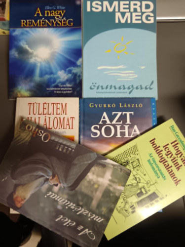 6db knyv:Ismerd meg nmagad+Azt soha+Hogyan legynk boldogtalanok+az let misztriuma