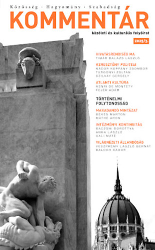 B�k�s M�rton  (f�szerkeszt�) - Komment�r foly�irat 2025/3.
