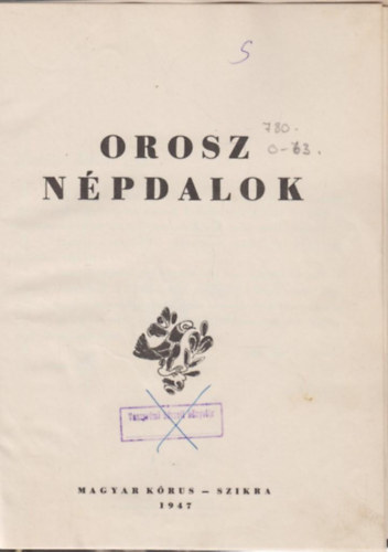 Raics istvn  (sszelltotta) - Orosz npdalok