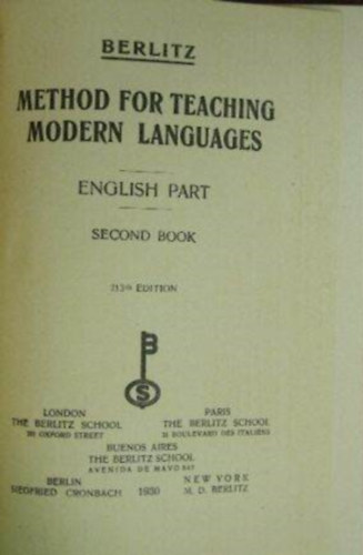M. D. Berlitz - Metod for teaching modern languages - English part - Second book (Berlitz)