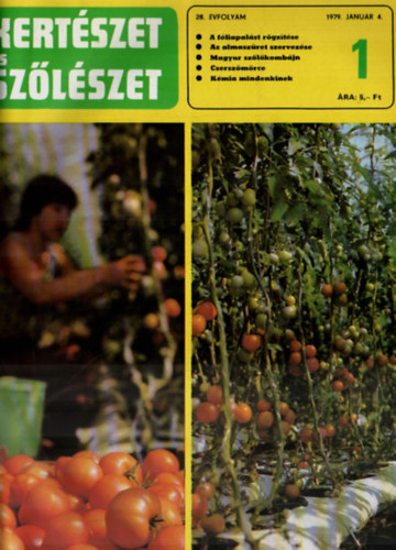 dr. B�lint Gy�rgy  (F�szerk.) - Kert�szet �s Sz�l�szet 1979. XXVIII. �vfolyam (teljes, egybek�tve)