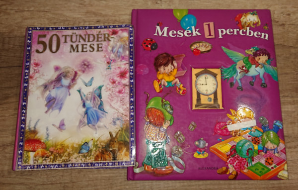 2 l�tv�nyos gyerekk�nyv: 50 t�nd�rmese, Mes�k 1 percben