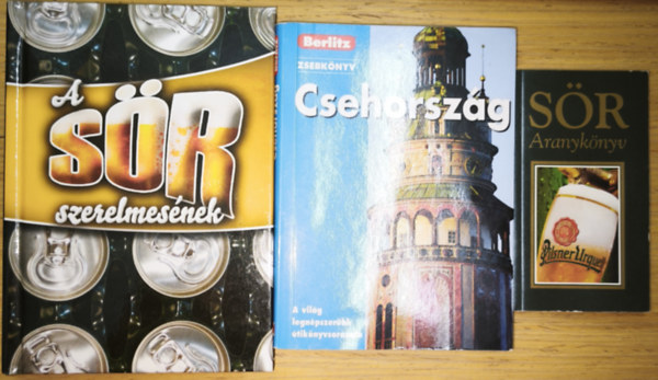 Mike Ivory Toroczkay Balázs (szerk.) - 2db sörökkel kapcsolatos könyv + ajándék útikönyv - Sör Aranykönyv, A sör szerelmesének + Csehország