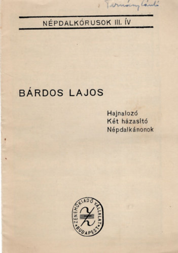 Brdos Lajos - Npdalkrusok III. v (1952)