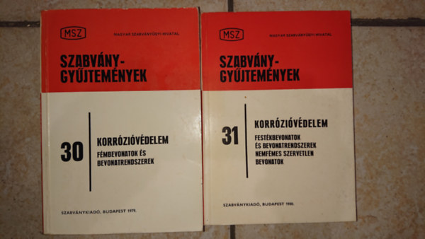 Szabv�nygy�jtem�nyek 30-31. - Korr�zi�v�delem