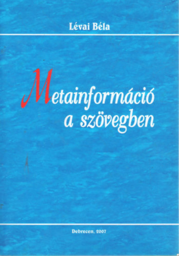 L�vai B�la - Metainform�ci� a sz�vegben
