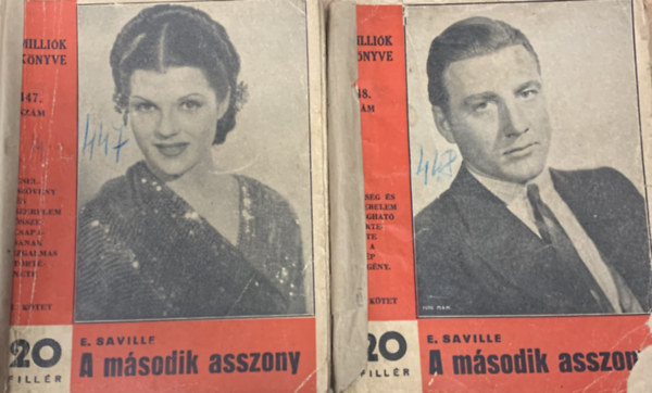 E. Saville - A msodik asszony I-II. (Millik knyve 447-448. szm)