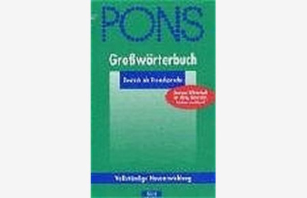 PONS Growrterbuch Deutsch als Fremdsprache