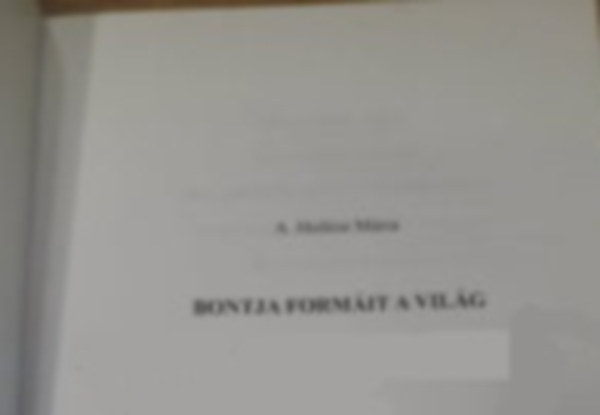 A. Hollsi Mria - Bontja formit a vilg