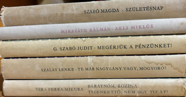 Mikszth Klmn, G. Szab Judit, Szalay Lenke, Vera Ferra-Mikura Magda Szab - 5 db a Pttys Knyvek sorozatbl