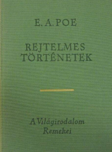 Edgar Allan Poe - Rejtelmes t�rt�netek-Mystery stories