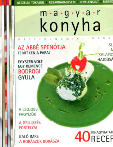 Vinkó József  (Szerk.) - 7 db Magyar Konyha gasztronómiai magazin  (tavasz-nyár: 2012 és 2023 közötti számok)