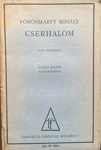 Vrsmarty Mihly - Cserhalom - egy nekben