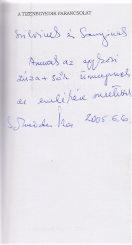 Isa Schneider - A tizenegyedik parancsolat (Dediklt)