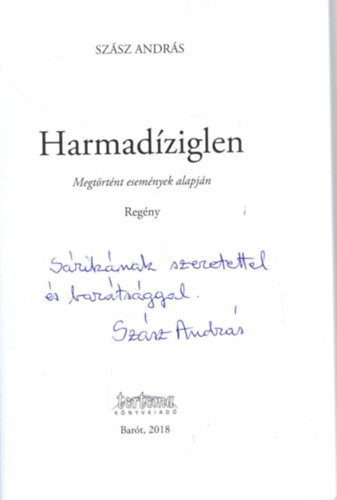 Sz�sz Andr�s - Harmad�ziglen - Dedik�lt