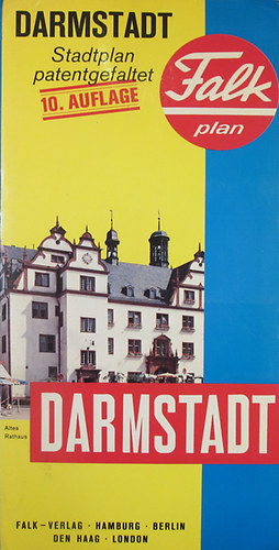 Darmstadt Stadtplan patentgefaltet 1: 23000