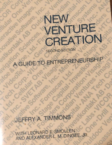 Jeffry A. Timmons - New Venture Creation Second Edition - A guide to entrepreneurship (tmutat a vllalkozi szellemhez)