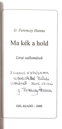 G. Ferenczy Hanna - Ma kk a hold