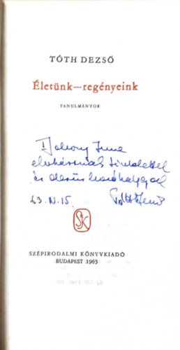 Tth Dezs - letnk-regnyeink