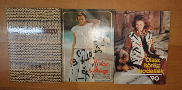 3 k�t�ssel foglalkoz� kiadv�ny: Olasz k�t�tt modellek '90, �j olasz k�t�k�nyv, K�t�mintak�nyv