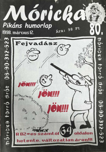 Szcs Alfrd  (szerk.) - Mricka 80 - Pikns humorlap (1998. mrcius 12.)