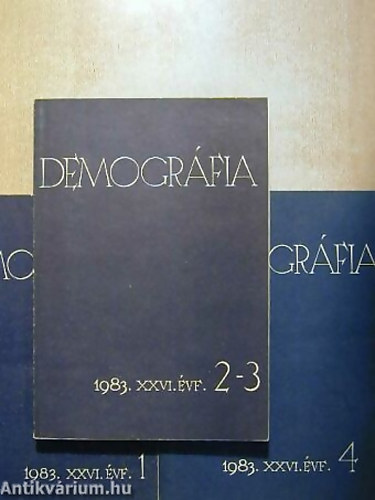 Demogrfia 1982. XXV. ff. 2-3