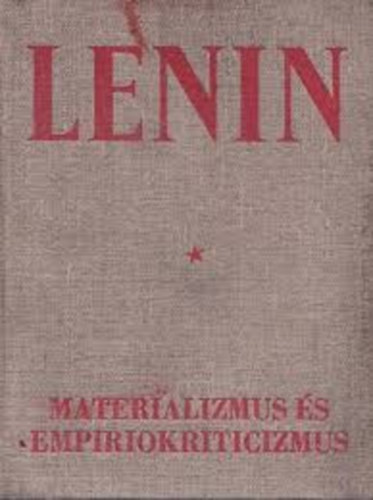 V. I. Lenin - Materializmus �s empiriokriticizmus