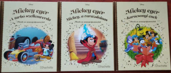 Walt Disney - 3db Micky egr knyv:Karcsonyi nek,a varzslinas,A turb szellemverda