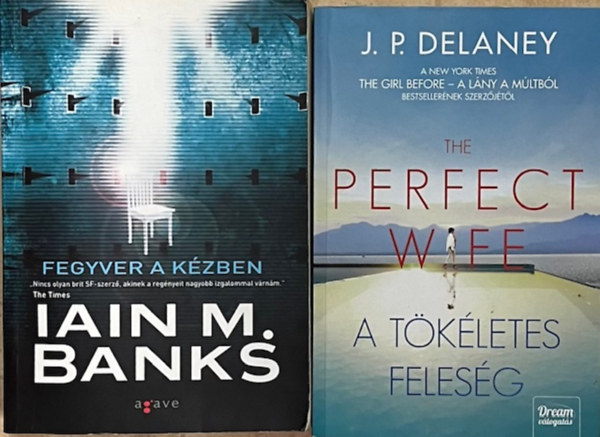 J.P.Delaney Iain M. Banks - Thriller knyvcsomag (2 ktet)