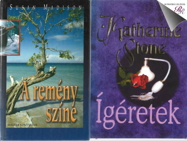 2 db knyv, Susan Madison: A remny szne, Katherine Stone: gretek