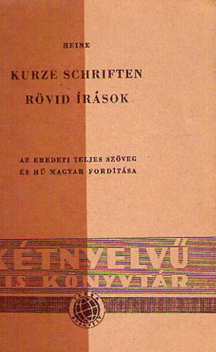 Heinrich Heine - Kurze schriften/ R�vid �r�sok