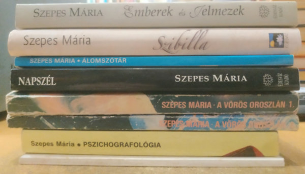 Szepes Mária - 8 db Szepes Mária: A szerelem mágiája; Pszichografológia; A Vörös Oroszlán 1-2.; Napszél; Álomszótár; Emberek és jelmezek; Szibilla (Jegyzetek az életemhez)