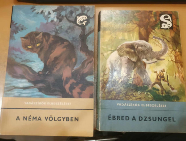 Rnaszegi Mikls (szerk.) - 2 db Vadszrk Elbeszlsei knyv: bred a dzsungel + A nma vlgyben (2 db)