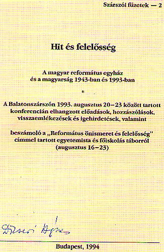 Hit s felelssg