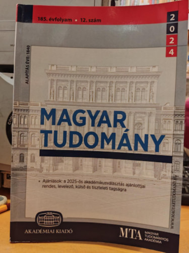 Bollobs Enik  (szerk.) - Magyar Tudomny 2024 - 185. vfolyam 12. szm