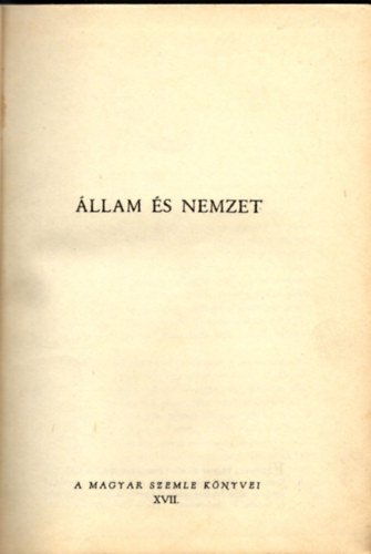 Szekf Gyula - llam s nemzet