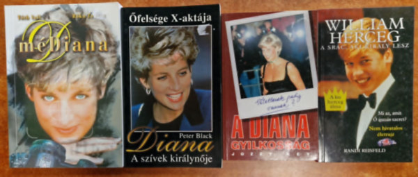 Peter Black, Jozzy Key, Randi Reisfeld Tth Vali - 4db knyv Diana letbl: Diana, a szvek kirlynje +A Diana gyilkossg+mDiana+William herceg