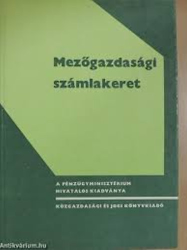Mez�gazdas�gi sz�mlakeret